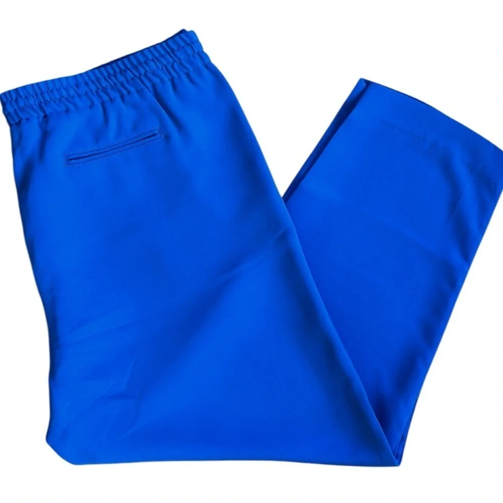 NWT Talbots Eastport Pull-On Crepe Pants Blue Size 1X